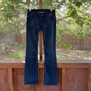 7 For All Mankind Women's Flynt Dark Wash Bootcut Jeans Size 28